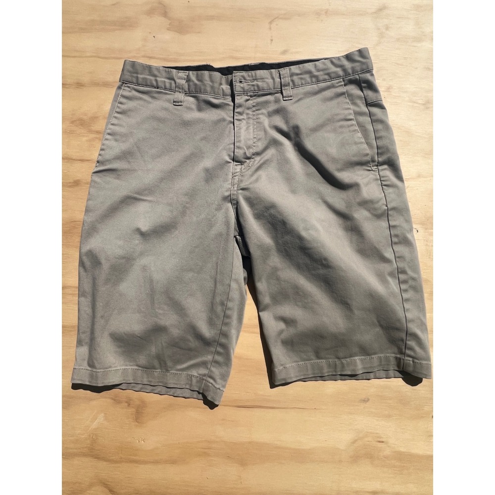 Volcom Frickin Modern Stretch Chino Shorts Mens 31 Grey A09117V3 Walkshorts - Picture 2 of 8